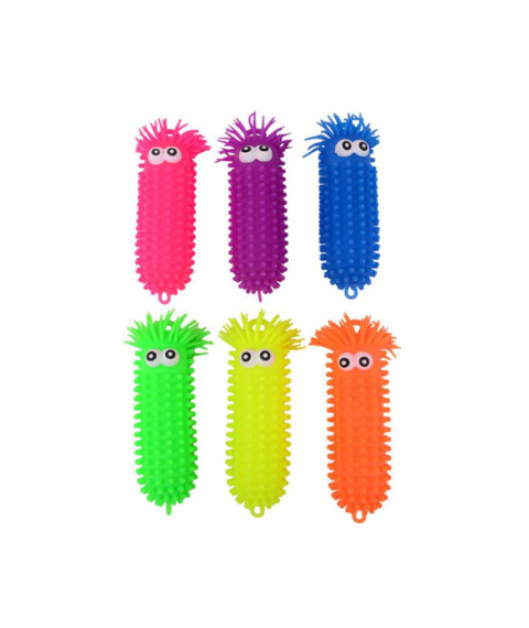 JT Jucărie antistres Caterpillar cu ochi mari, 28 cm, 50050